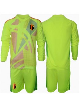 Belgija Golmanski Dječji Gostujuci Dres kompleti EP 2024 Dugim Rukavima (+ kratke hlače)